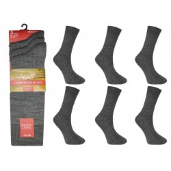 Mens 6-11 Ralph Lewis Short Fine Wool Assorted Socks