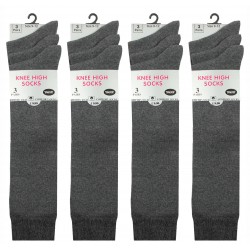 Girls 9-12 Grey Knee High Socks
