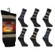 Mens 6-11 Top Heat Dark Stripe Thermal Socks