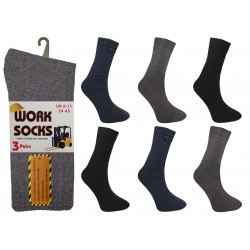 Mens 6-11 Assorted Work Socks