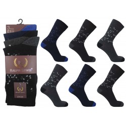 Mens 6-11 Ralph Lewis Space Everyday Socks