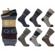 Mens 6-11 Ralph Lewis Fairisle Thermal Wool Socks
