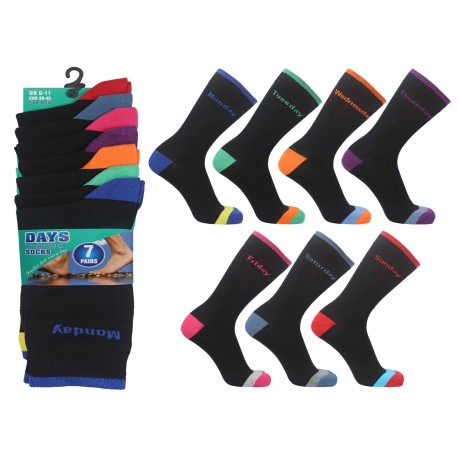 Mens 6-11 Days Of The Week Socks 7 Pair Pack