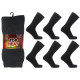 Mens 6-11 Top Heat Black Thermal Socks