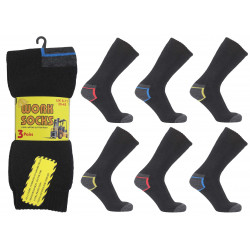 Mens 6-11 Colour Heel & Toe Work Socks