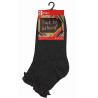 Girls 12-3 Black Lace Frill Socks