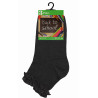Girls 9-12 Black Lace Frill Socks