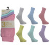 Ladies 4-7 Pastel Ankle Socks
