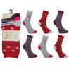 Ladies 4-7 Stripe-Heart Ankle Socks
