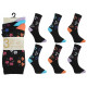 Ladies 4-7 Floral Colour Heel Toe Ankle Socks