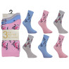 Ladies 4-7 Summer Flower Ankle Socks