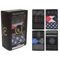 Mens 6-11 Ralph Lewis Gift Box Everyday Socks