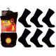Ladies 4-7 Top Heat Insulated Brushed Black Thermal 2.3 TOG Rated Socks