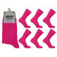 Mens 6-11 Neon Fuschia Socks