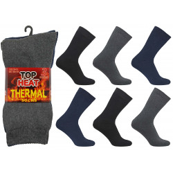 Mens 6-11 Top Heat Assorted Thermal Socks