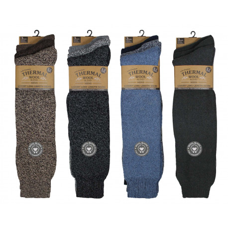 Mens 6-11 Long Hose Thermal Wool 2.3 TOG Rated Socks