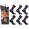 Mens 6-11 Argyle Thermal 1.6 TOG Rated Socks With Lycra