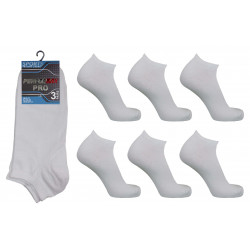 Mens 6-11 Performax White Trainer Socks