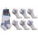 Mens 6-11 Performax White Stripe Design Trainer Socks