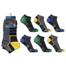 Mens 6-11 Performax Heel & Toe Design Trainer Socks