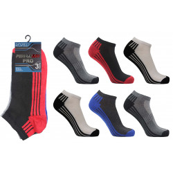 Mens 6-11 Performax Four Stripe Design Trainer Socks