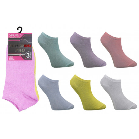 Ladies 4-6 Performax Pastel Trainer Socks